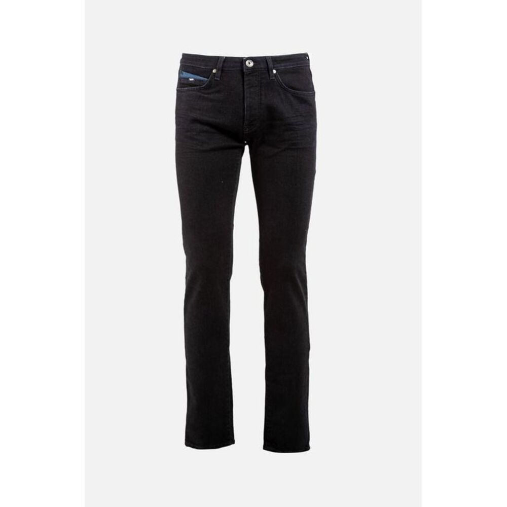 Gas Cotton Denim Jeans Men Black Bottoms
